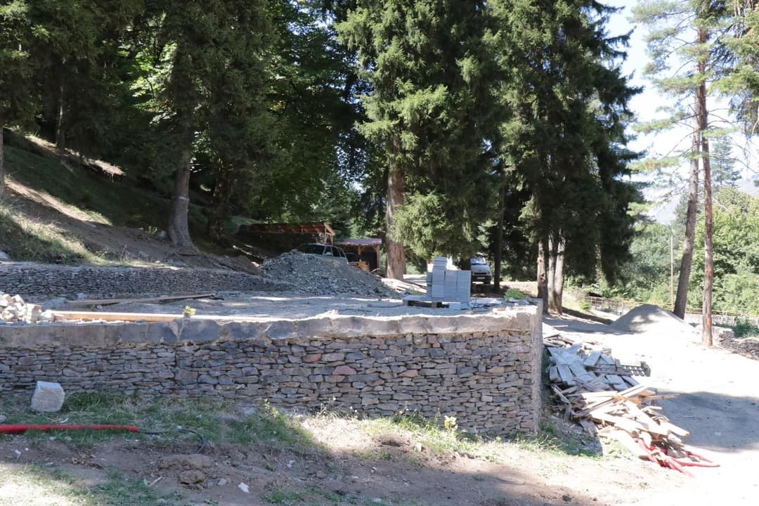 დაბა წაღვერის პარკის რეაბილიტაცია აქტიურ ფაზაშია