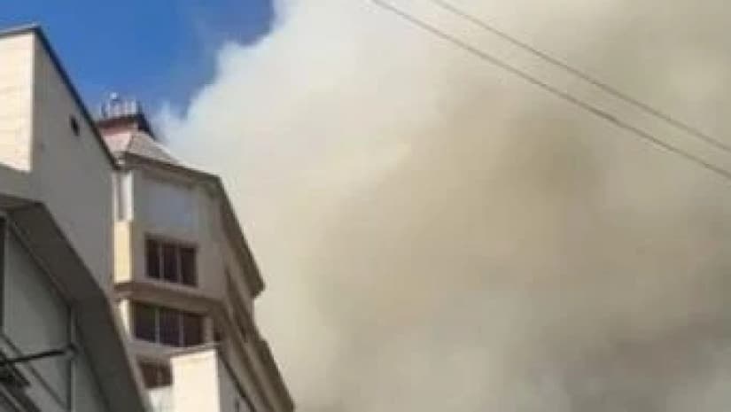 მეტრო “ახმეტელის” მიმდებარე ტერიტორიაზე ხანძარია