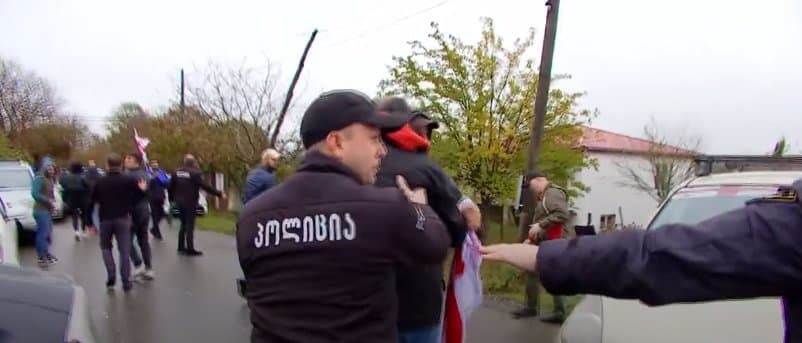 UNM opposition supporters, locals clash at rally in Ivanishvili’s village