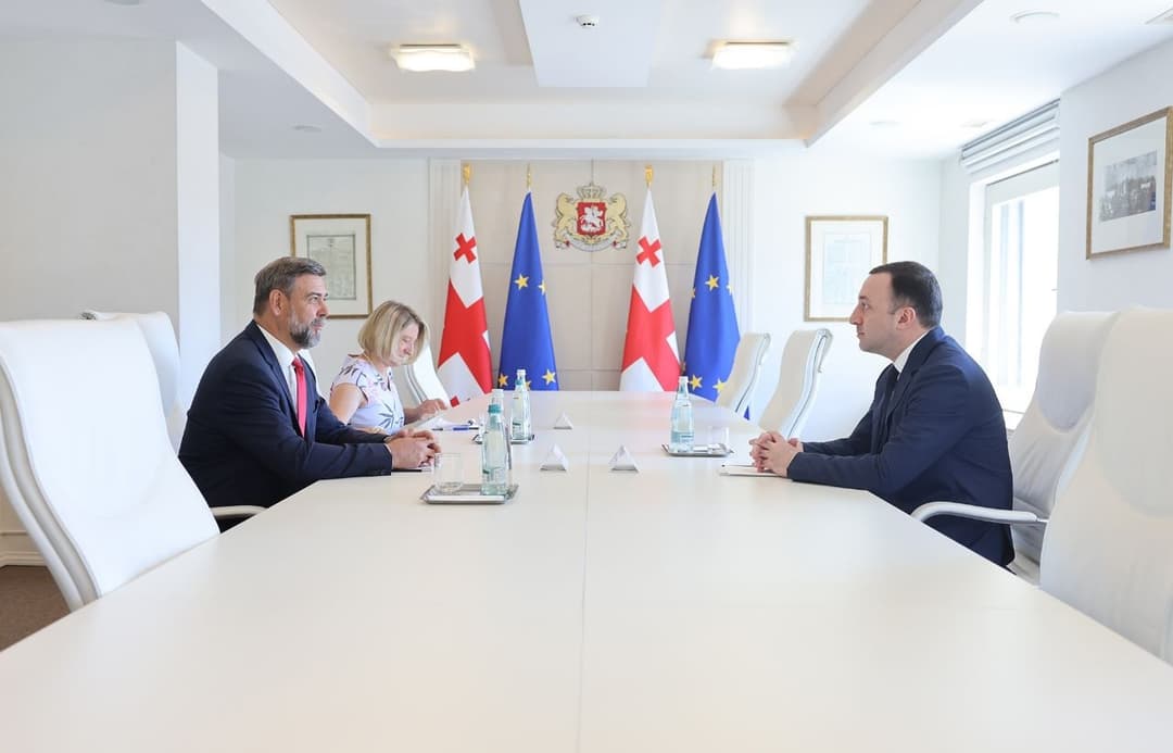 ირაკლი ღარიბაშვილმა ჩეხეთის რესპუბლიკის ელჩთან გამოსამშვიდობებელი შეხვედრა გამართა