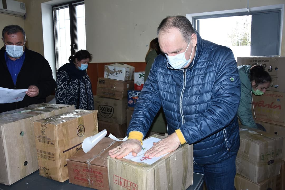 წყალტუბოდან უკრაინისათვის ჰუმანიტარული ტვირთი გაიგზავნა