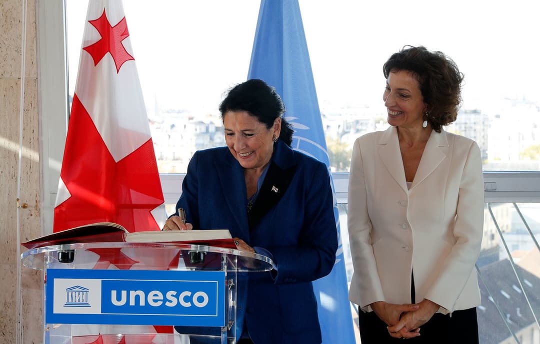 სალომე ზურაბიშვილი იუნესკოს გენერალურ დირექტორს შეხვდა