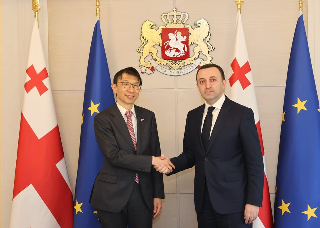 ირაკლი ღარიბაშვილმა საქართველოში იაპონიის ელჩთან გამოსამშვიდობებელი შეხვედრა გამართა