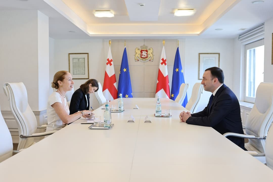 ირაკლი ღარიბაშვილმა კელი დეგნანთან გამოსამშვიდობებელი შეხვედრა გამართა