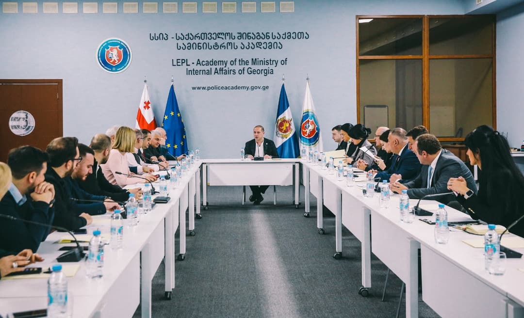 შსს-ს აკადემიაში პარლამენტის განათლებისა და მეცნიერების კომიტეტის გასვლითი სხდომა გაიმართა