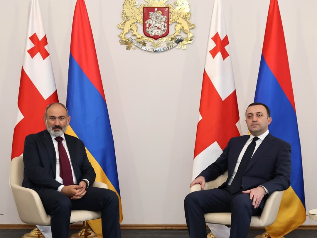 ირაკლი ღარიბაშვილი ნიკოლ ფაშინიანს შეხვდა