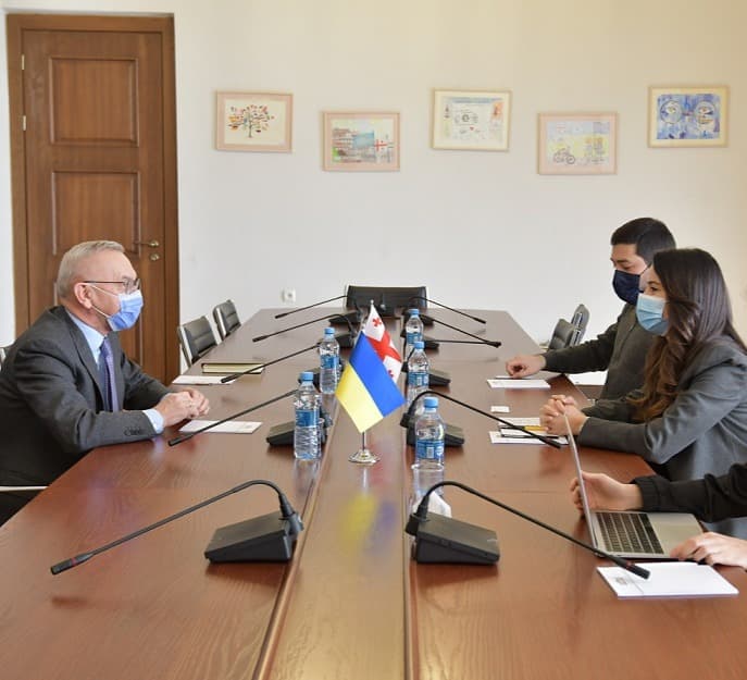 მარიამ ქვრივიშვილი და ლევან ქარუმიძე უკრაინის ელჩს შეხვდნენ