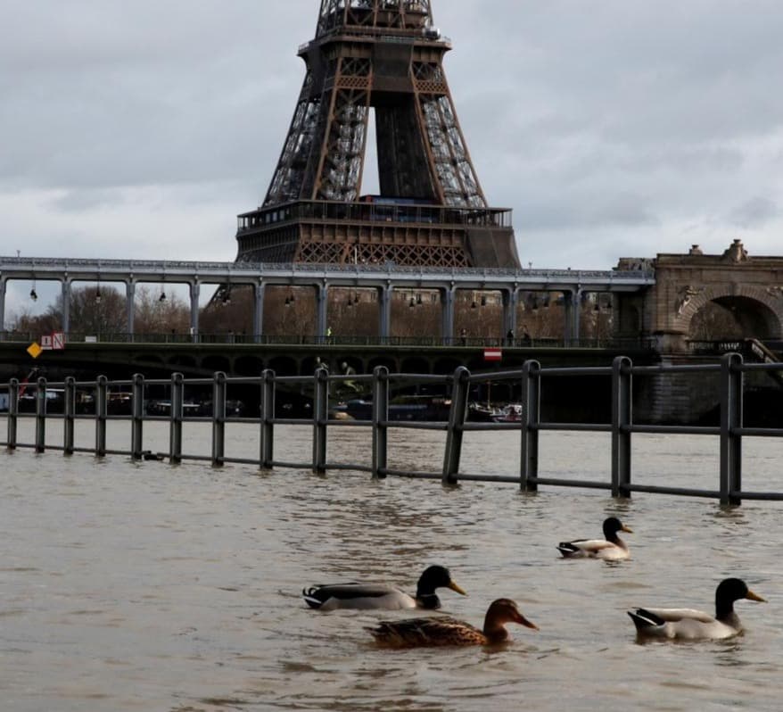 Flood in Paris: Seine overflowed
