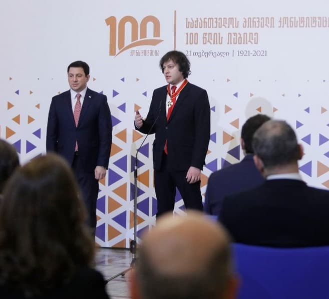 ირაკლი კობახიძე თავისუფლების საპარლამენტო ორდენით დაჯილდოვდა