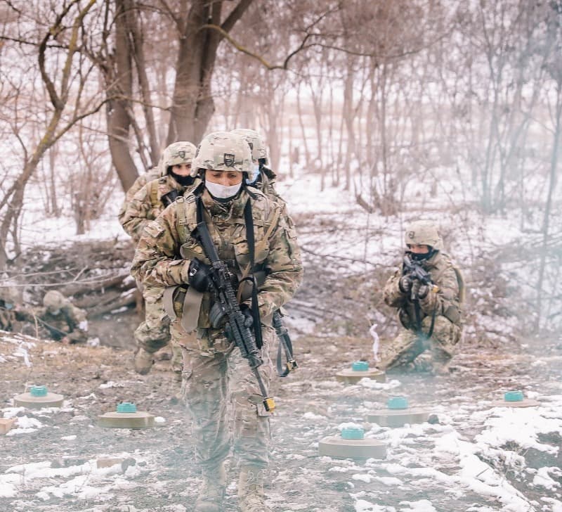 41-ე ქვეითმა ბატალიონმა გეგმიური სწავლება ჩაატარა