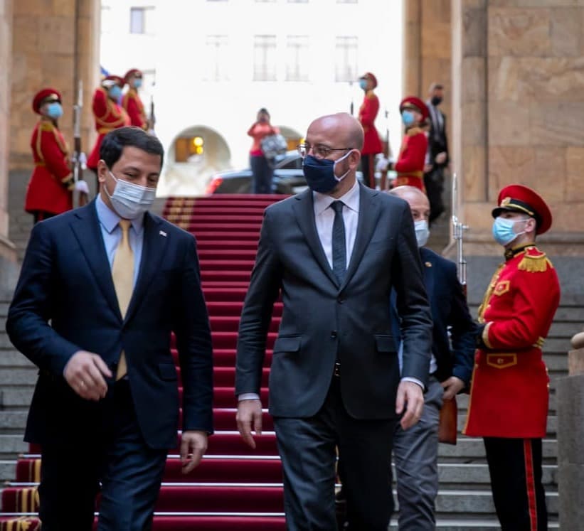 არჩილ თალაკვაძე შარლ მიშელს შეხვდა