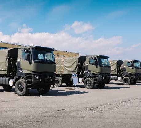 ნატოს მხარემ საქართველოს თავდაცვის ძალებს სატრანსპორტო საშუალებები გადასცა