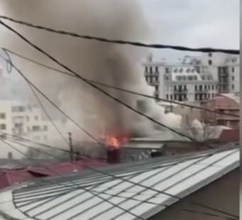 ბესიკის ქუჩაზე საცხოვრებელ სახლში ხანძარი გაჩნდა