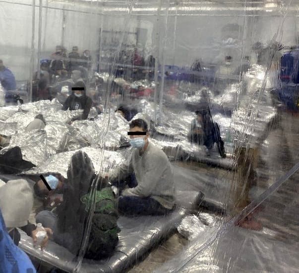 First photos emerge of Biden-era detention centres