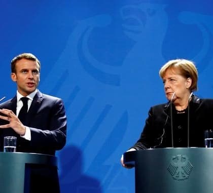 Macron and Merkel urged Russia to commit to stabilizing the ceasefire in Donbas