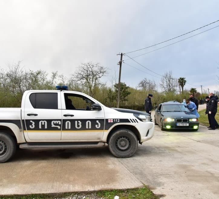 ოზურგეთის, ლანჩხუთის და ზუგდიდის მუნიციპალიტეტების 4 სოფელში პოლიციის სპეციალური საკონტროლო პუნქტები მოეწყო