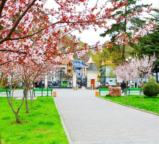 ბორჯომის ცენტრალური პარკი საკურორტო სეზონისთვის აქტიურად ემზადება