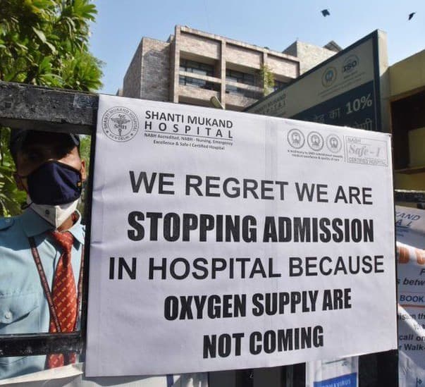 Covid-19 in India: Patients struggle at home as hospitals choke