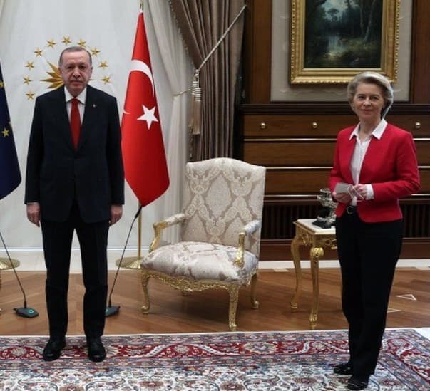 EU chief Ursula von der Leyen blames sexism for Turkey chair snub