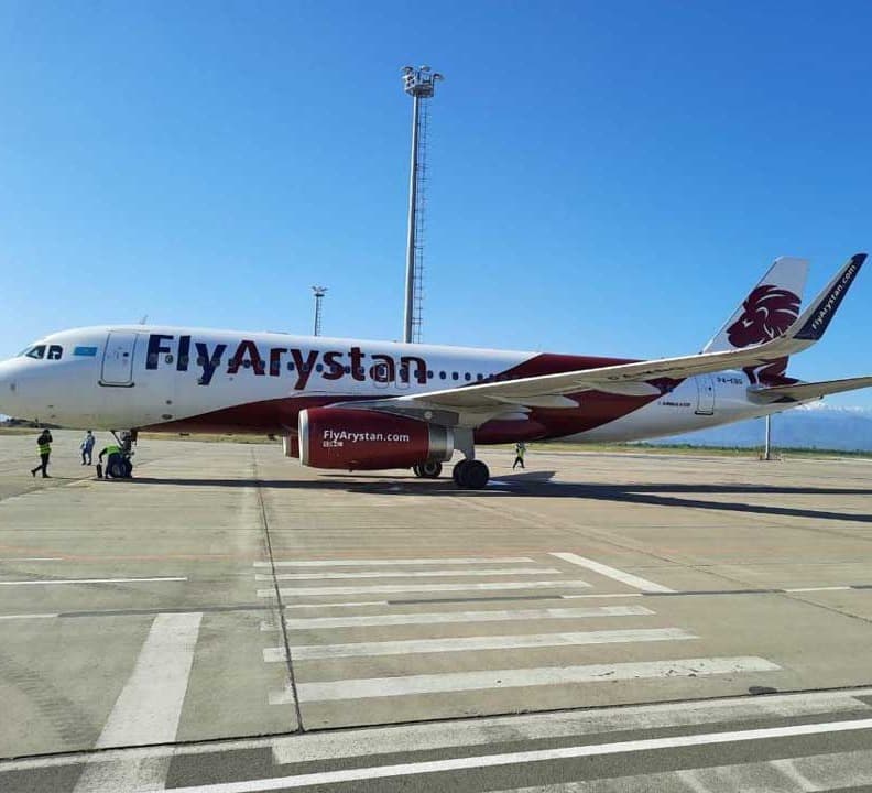 საქართველოს ავიაბაზარზე ყაზახური დაბალბიუჯეტიანი ავიაკომპანია FlyArystan შემოვიდა