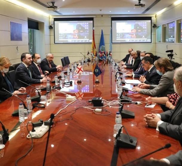 ირაკლი ღარიბაშვილი ესპანეთში ვიზიტის ფარგლებში, ზეთისხილის საერთაშორისო საბჭოს აღმასრულებელ დირექტორს შეხვდა