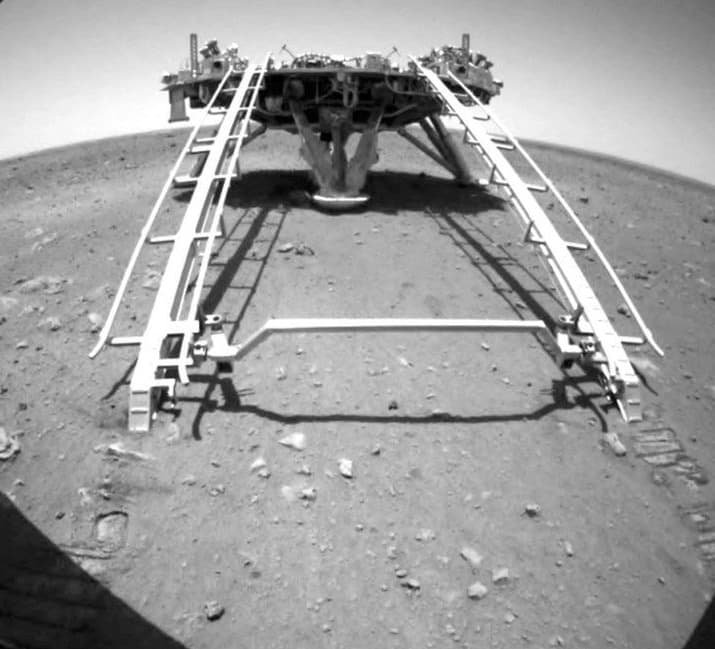 China’s Zhurong rover takes first drive on Mars