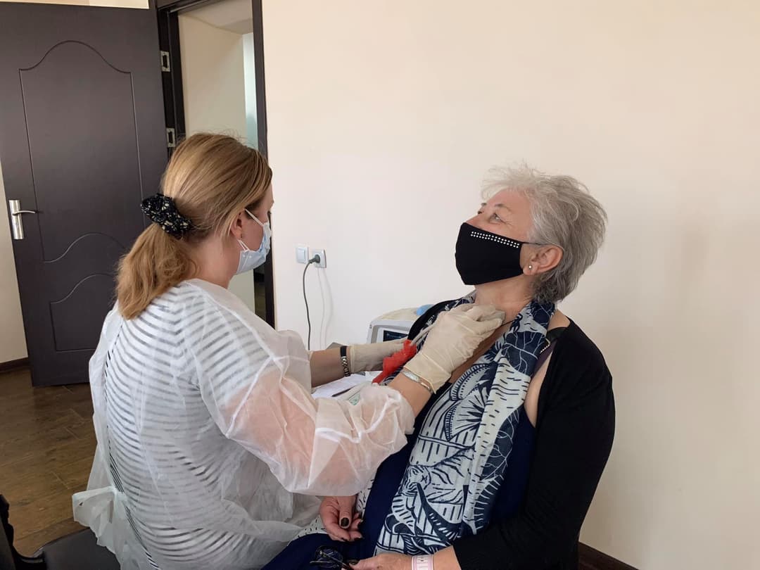 რუსთავსა და ვაზიანში მცხოვრებ აფხაზეთიდან დევნილებს სამედიცინო გამოკვლევები ჩაუტარდათ