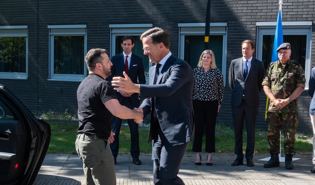 ზელენსკი ნიდერლანდების პრემიერ-მინისტრს შეხვდა