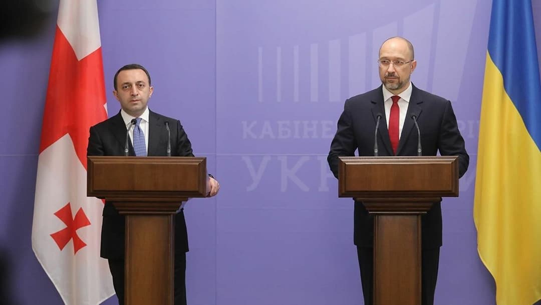 Ukrainian PM: hope Garibashvili will show courage to allow plane in to take Georgian volunteers