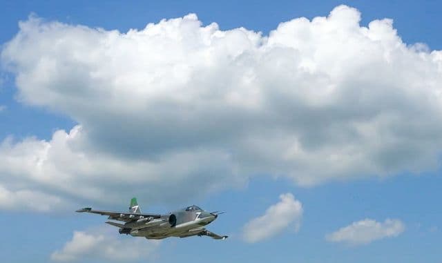 აზოვის ზღვის თავზე რუსული სუ-25 ჩამოვარდა