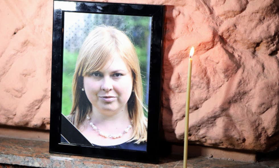 ხერსონში ეკატერინა ჰანძიუკს გამოემშვიდობენ