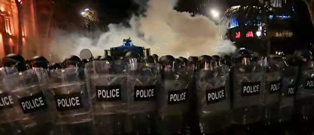 Police arrest 66 at rally in Tbilisi protesting foreign agents bill