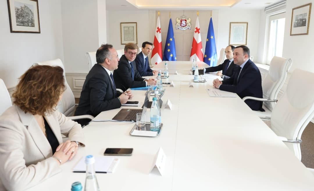 ირაკლი ღარიბაშვილი ADP ჯგუფის ვიცე-პრეზიდენტს ედვარდ ორქრაითს შეხვდა