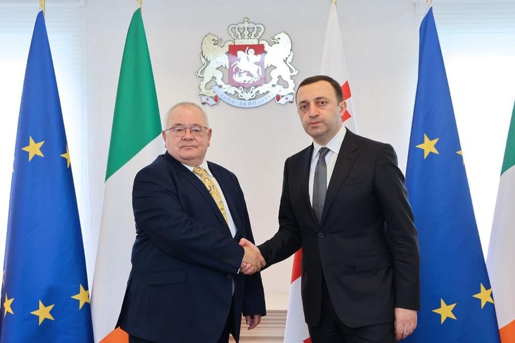 ირაკლი ღარიბაშვილი ირლანდიის პარლამენტის ქვედა პალატის თავმჯდომარე შონ ო’ფარელს შეხვდა