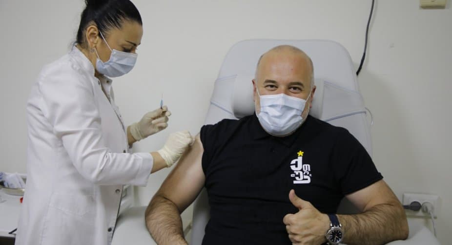 The state representative in Imereti was publicly vaccinated