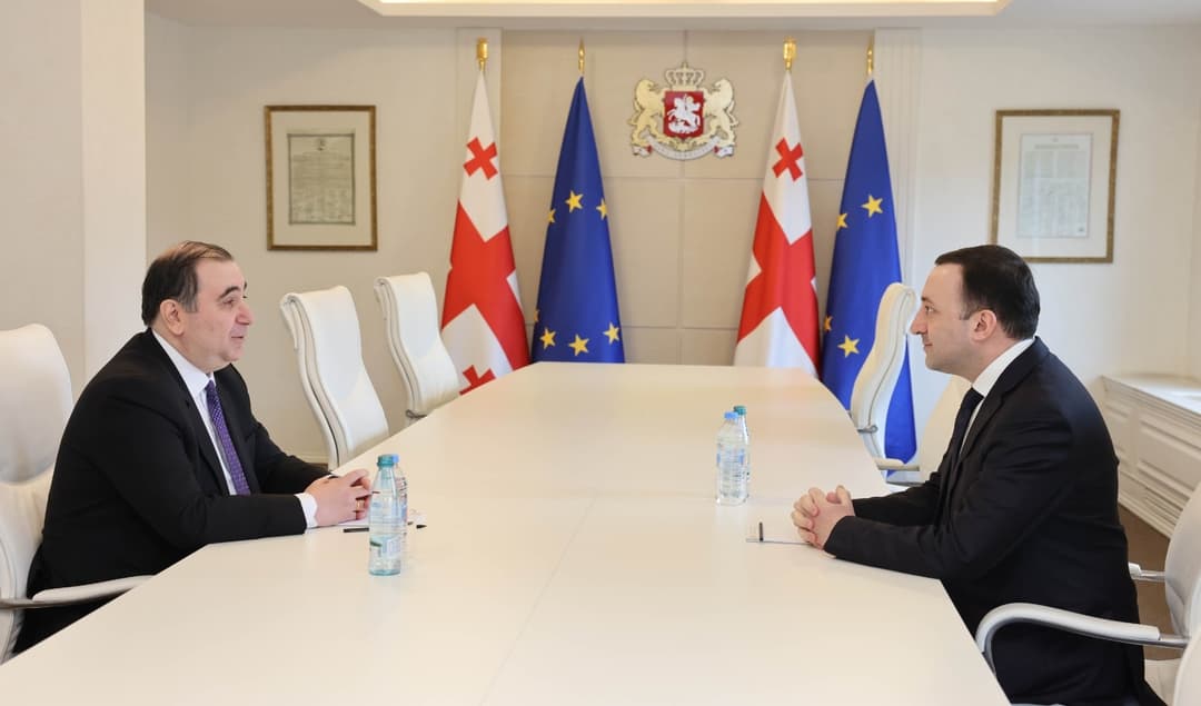 ირაკლი ღარიბაშვილმა მიხეილ ჩხენკელთან გამოსამშვიდობებელი შეხვედრა გამართა