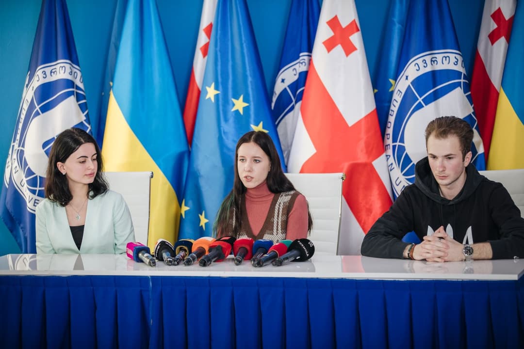 “ევროპის უნივერსიტეტს“ უკრაინის პარტნიორი უნივერსიტეტებიდან სტუდენტები ჩამოჰყავს