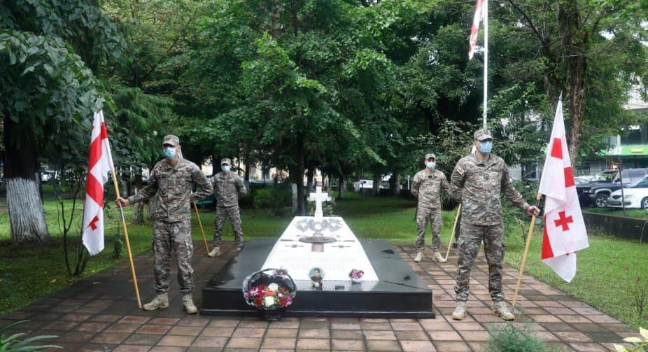 National hero Zaza Damenia was remembered by his comrades