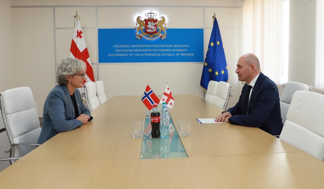 რუსლან აბაშიძე ნორვეგიის სამეფოს საგანგებო და სრულუფლებიან ელჩს შეხვდა