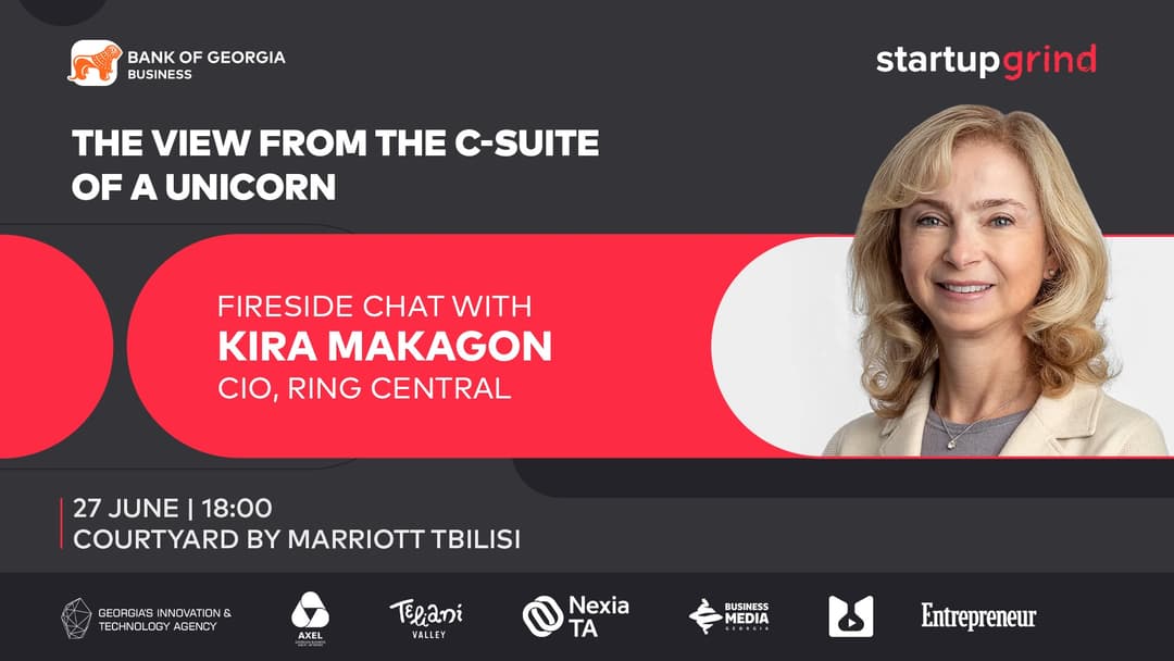 “საქართველოს ბანკი” და სტარტაპ გრაინდი RingCentral-ის ინოვაციების მიმართულების ხელმძღვანელთან კირა მაკაგონთან შეხვედრას გამართავს
