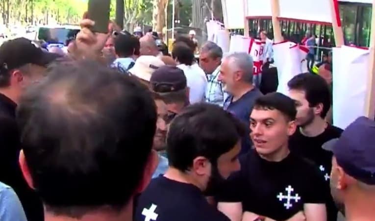 Far-right activists arrested at EU office in Tbilisi