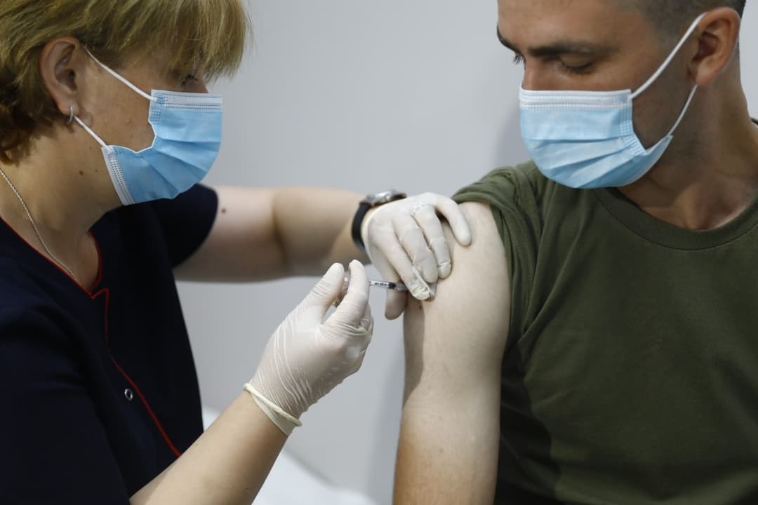 თავდაცვის ძალების მე-5 საარტილერიო ბრიგადაში ვაქცინაციის პროცესი აქტიურად მიმდინარეობს