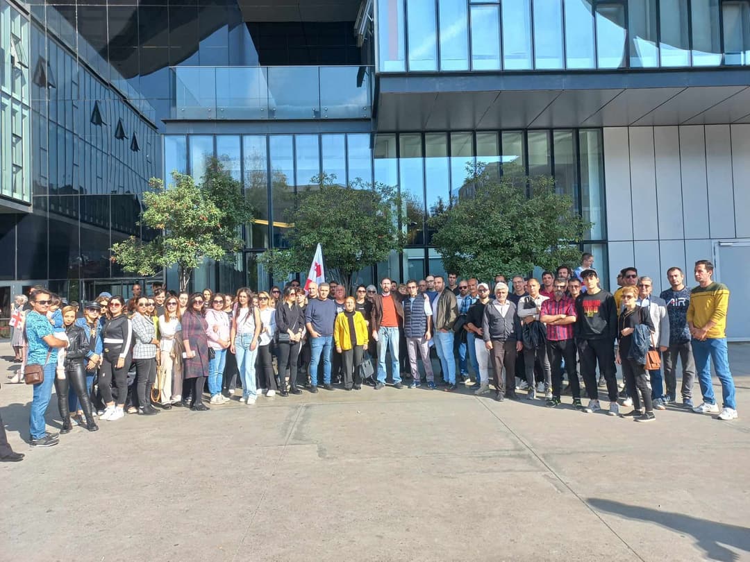 იუსტიციის სახლთან ფერეიდნელი ქართველების აქცია გაიმართა