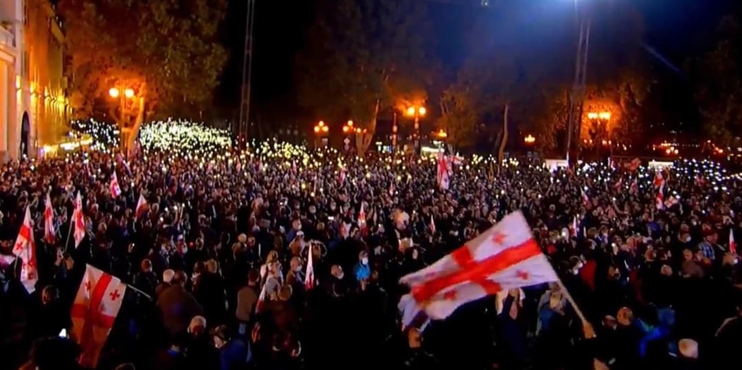 თავისუფლების მოედანზე აქცია დასრულდა