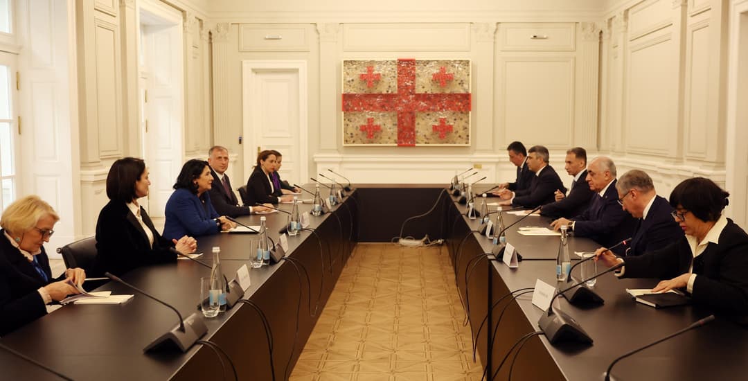 სალომე ზურაბიშვილი აზერბაიჯანის პრემიერ-მინისტრს შეხვდა