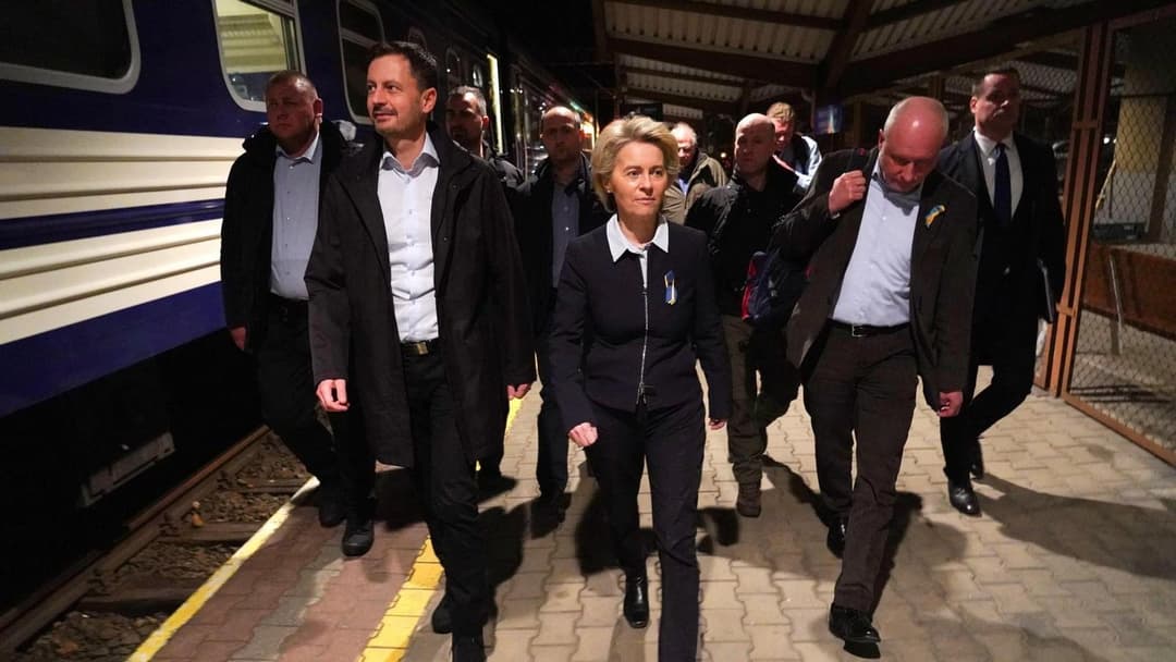 European Commission President heads to Kyiv from Poland by train