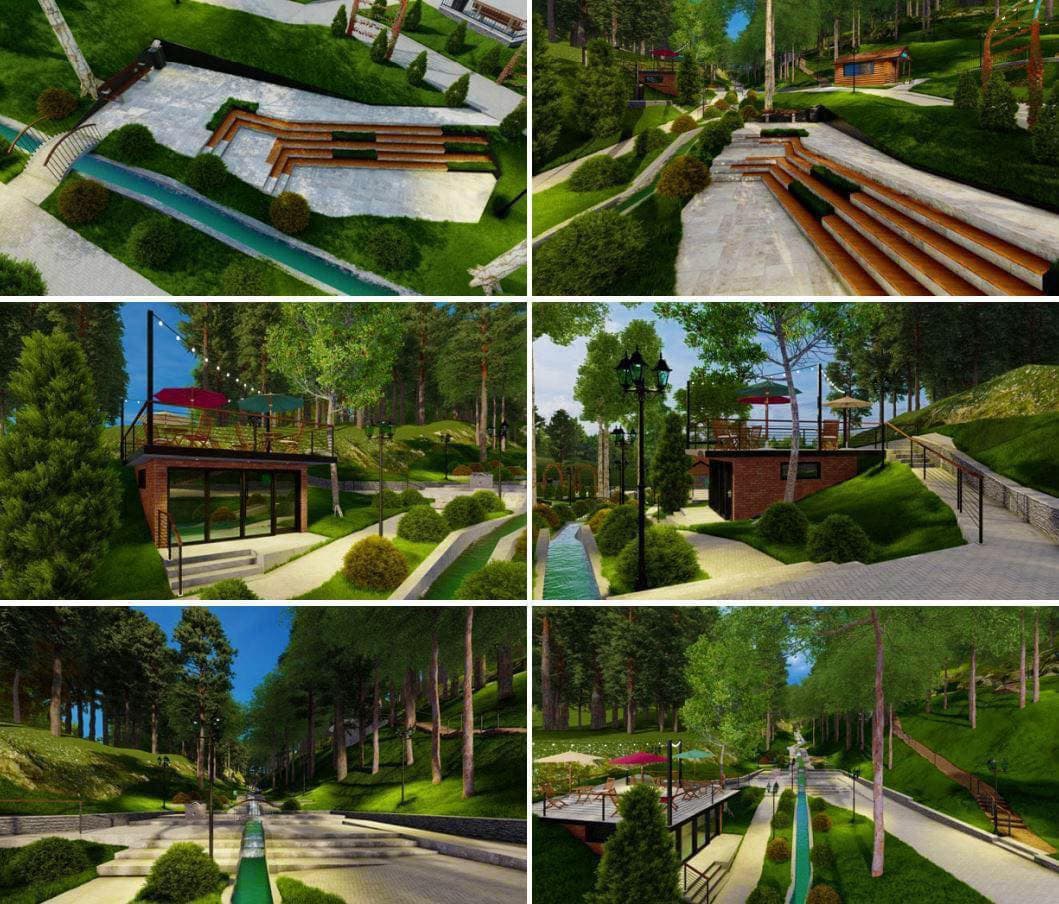 დაბა წაღვერის პარკის რეაბილიტაცია დაიწყო