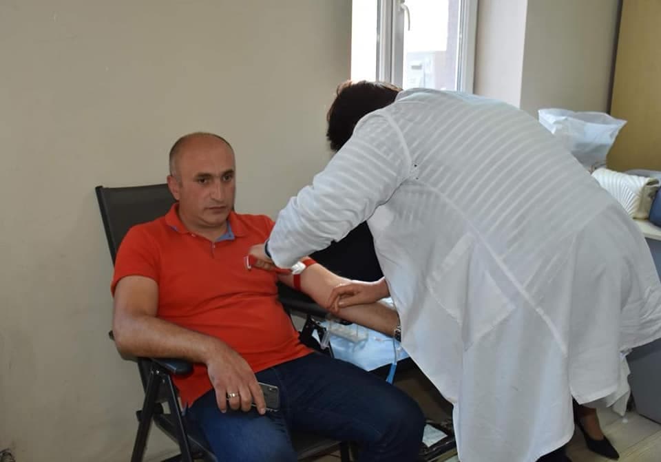 ბორჯომის მუნიციპალიტეტის შენობაში სისხლის უანგარო დონაციის აქცია გაიმართა