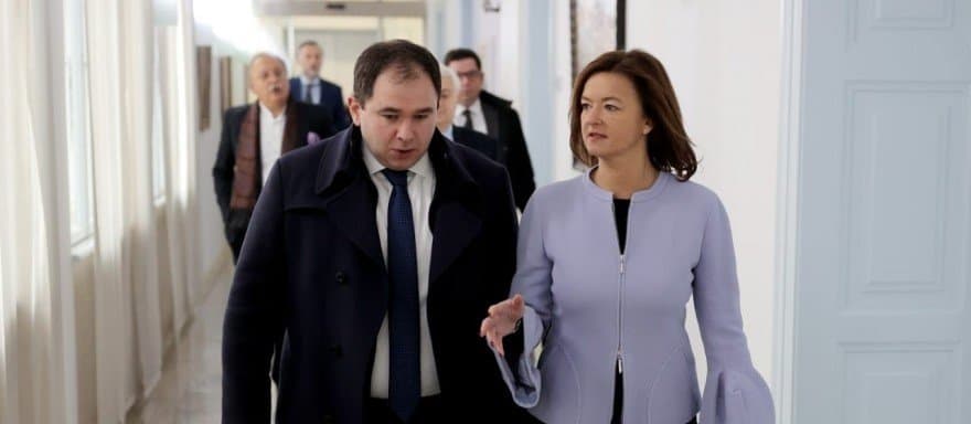 ნიკოლოზ სამხარაძე სლოვენიის ვიცე-პრემიერს, საგარეო საქმეთა მინისტრს ტანია ფაიონს შეხვდა