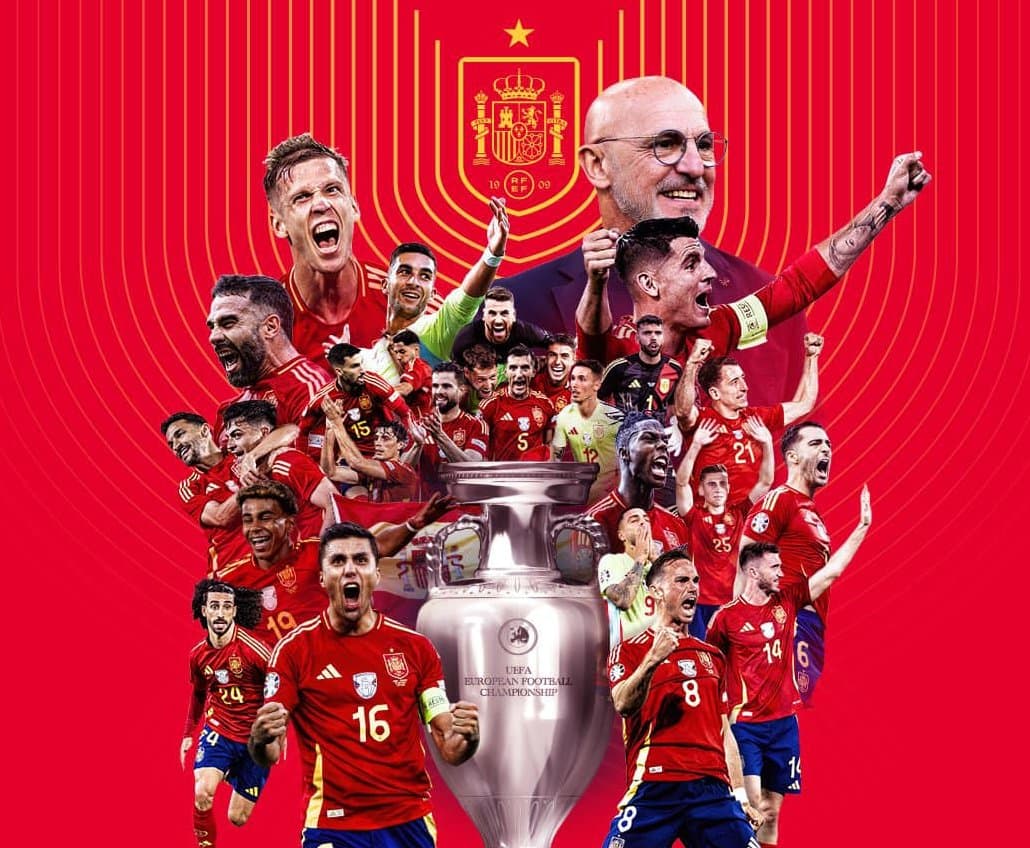 ესპანეთის ნაკრები ევროპის ჩემპიონი მეოთხედ გახდა